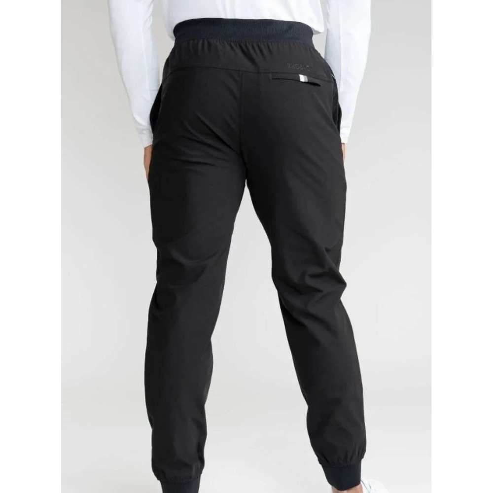 Rhoback Mens XL Delta Performance Joggers Black Athletic Preppy Golf Pants